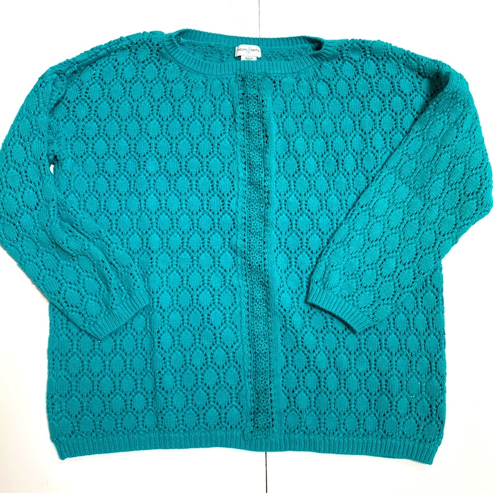 Jaclyn Smith Open Knit Sweater